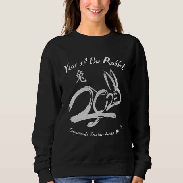 2023 Year Of the Rabbit Chinese Zodiac Chinese New Sweatshirt (Front)