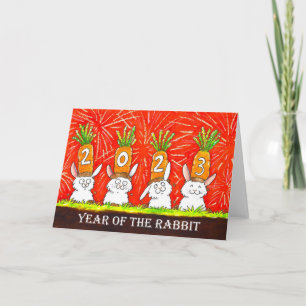 2023 Year of the Rabbit Greeting Card