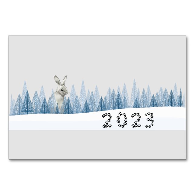 2023  Year Of The Rabbit, New Year Table Number (Front)