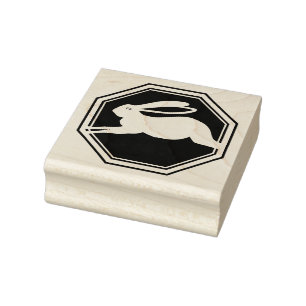 2023 year of the rabbit rubber stamp