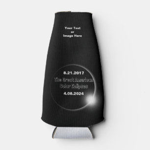 2024 & 2017 Double Dated Solar Eclipse Bottle Cooler