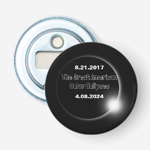 2024 & 2017 Double Dated Solar Eclipse Bottle Opener