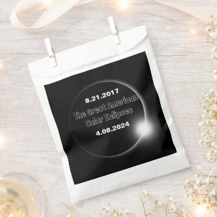 2024 & 2017 Double Dated Solar Eclipse Favour Bag