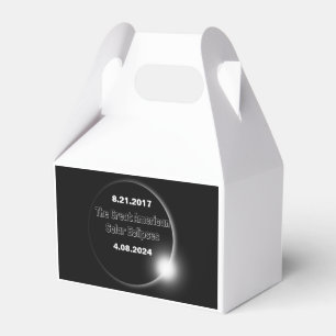 2024 & 2017 Double Dated Solar Eclipse Favour Box