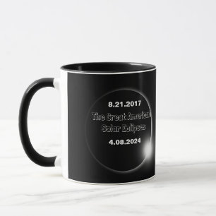 2024 & 2017 Double Dated Solar Eclipse Mug