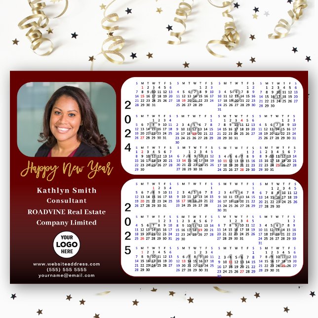 2024 2025 Calendar Corporate Photo Red Magnetic (Creator Uploaded)