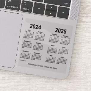 2024-2025 Transparent Calendar by Janz