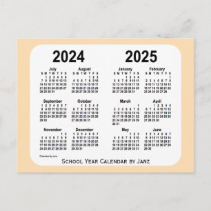 2024-2025 Wheat Mini School Calendar by Janz Postcard