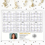2024-2029 Calendar Corporate Photo White Magnetic<br><div class="desc">2024 - 2029 6 Year Calendar Collage with Corporate Business Logo & Photo on Modern White background Holiday Magnetic Card featuring 2024 - 2029 6 Year Calendars with US Holidays. All the texts are pre-arranged for you to personalise easily and quickly with your own details. Wish you all a Happy...</div>