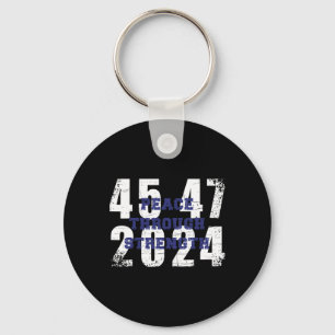 2024 45 47 America First Maga Cool Vintage Unique Key Ring