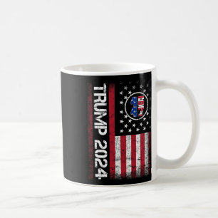 2024 45 47 Stand With American Flag Men Women  Coffee Mug