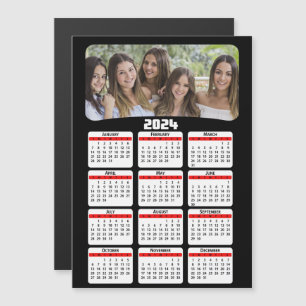 2024 - Add Your Photo - Calendar - Red