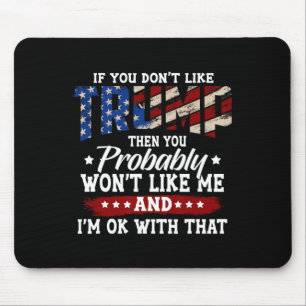 2024 American Flag 4th Of July Trump 2024 Mouse Pad