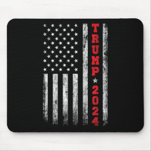 2024 American Flag Vintage  Mouse Pad