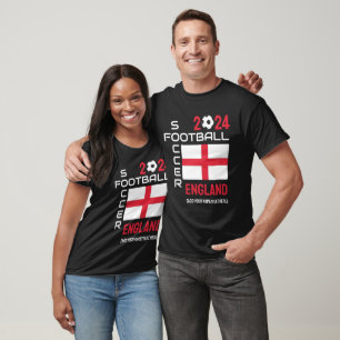 2024 ANY YEAR ENGLAND Football Custom Name T-Shirt