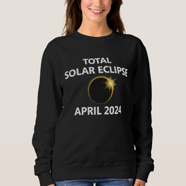 2024 April Solar Eclipse New Hampshire Maine Conne Sweatshirt (Front)