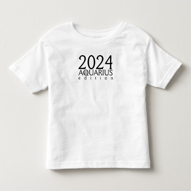 2024 Aquarius edition with symbol Toddler T-Shirt (Front)