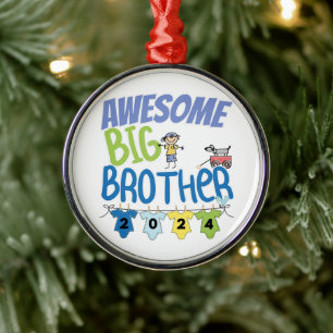 2024 Awesome Big Brother Metal Ornament