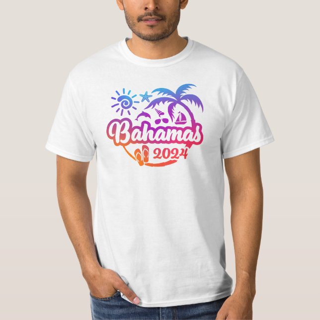 2024 Bahamas Vacation or Trip Design T-Shirt (Front)