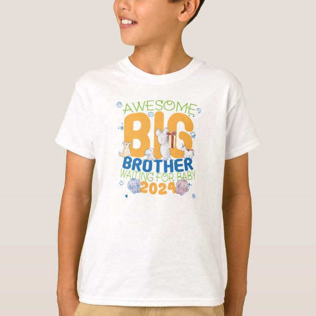 2024 Big Brother Waiting for Baby T-Shirt (Front)