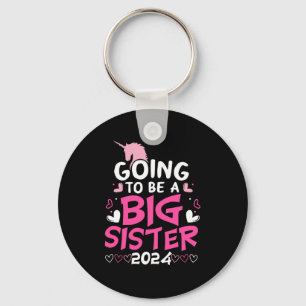 2024 Big Sister Unicorn Hearts Key Ring