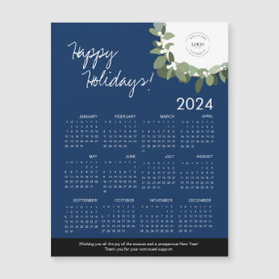 2024 Blue Black Green Modern Wreath Your Logo here