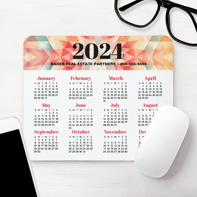 2024 Business Promotion Calendar Mouse Pad (Creator Uploaded)