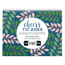 2024 Calendar Business Greeting with Logo - Cheers