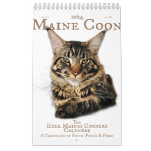 2024 Calendar Maine Coon cats & kittens, poetry