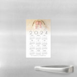 2024 Calendar Photo Newborn Twins Names Birth Date Magnetic Dry Erase Sheet<br><div class="desc">2024 Calendar Photo Newborn Twins Names Birth Date. Announce your new arrivals along with a convenient calendar gift. Simply swap your photo with the sample image and personalise your babys' names and birth date. Your photo will be behind a graduated tint opacity layer so the text can be seen overlayed...</div>