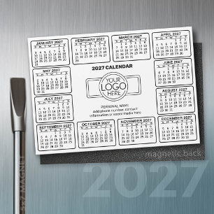 2024 Calendar with logo Contact Information Magnet
