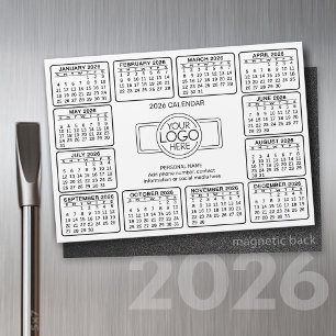 2024 Calendar with logo Contact Information Magnet