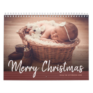 2024 Calendars Family Baby Photo Merry Christmas