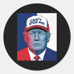 2024 Can't Stop Me Republican 2024 Maga Classic Round Sticker