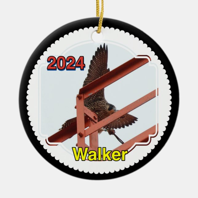 2024 Ceramic Circle Ornament Walker (Front)
