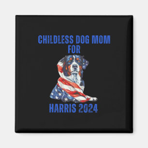 2024 Childless Dog Mum For Harris 2024 Magnet