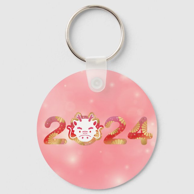 2024, Chinese New Year, Dragon Key Ring (Front)