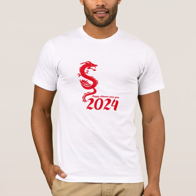 2024 Chinese New Year: Happy Year of the Dragon T-Shirt (Front)