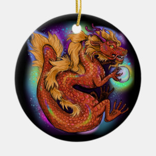 2024 Chinese Zodiac Year of the Dragon Ceramic Ornament