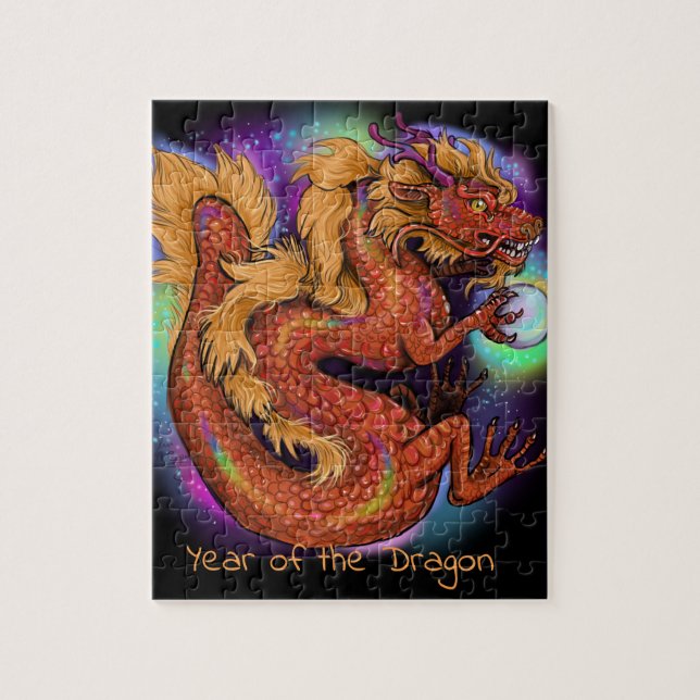 2024 Chinese Zodiac Year of the Dragon Jigsaw Puzzle (Vertical)