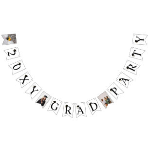 2024 Class Photo Graduation Party bunting banner