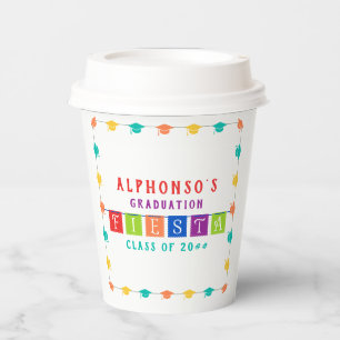2024 Colourful Mexican Fiesta Graduation Party Paper Cups