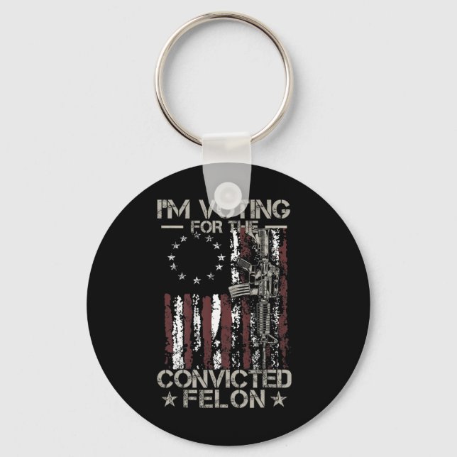 2024 Convicted Felon11  Key Ring (Front)