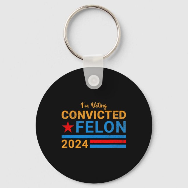2024 Convicted Felon14  Key Ring (Front)