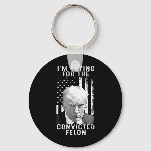 2024 Convicted Felon27  Key Ring (Front)