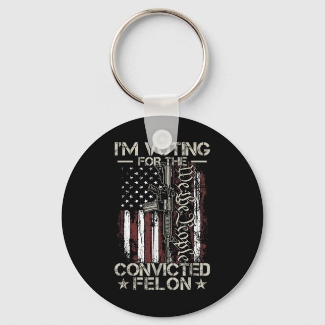 2024 Convicted Felon31  Key Ring (Front)