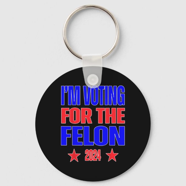 2024 Convicted Felon4  Key Ring (Front)