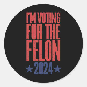 2024 Convicted Felon9 Classic Round Sticker