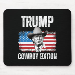 2024 Cowboy Edition Republican American Flag Mouse Pad