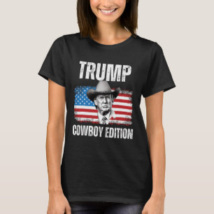 2024 Cowboy Edition Republican American Flag T-Shirt